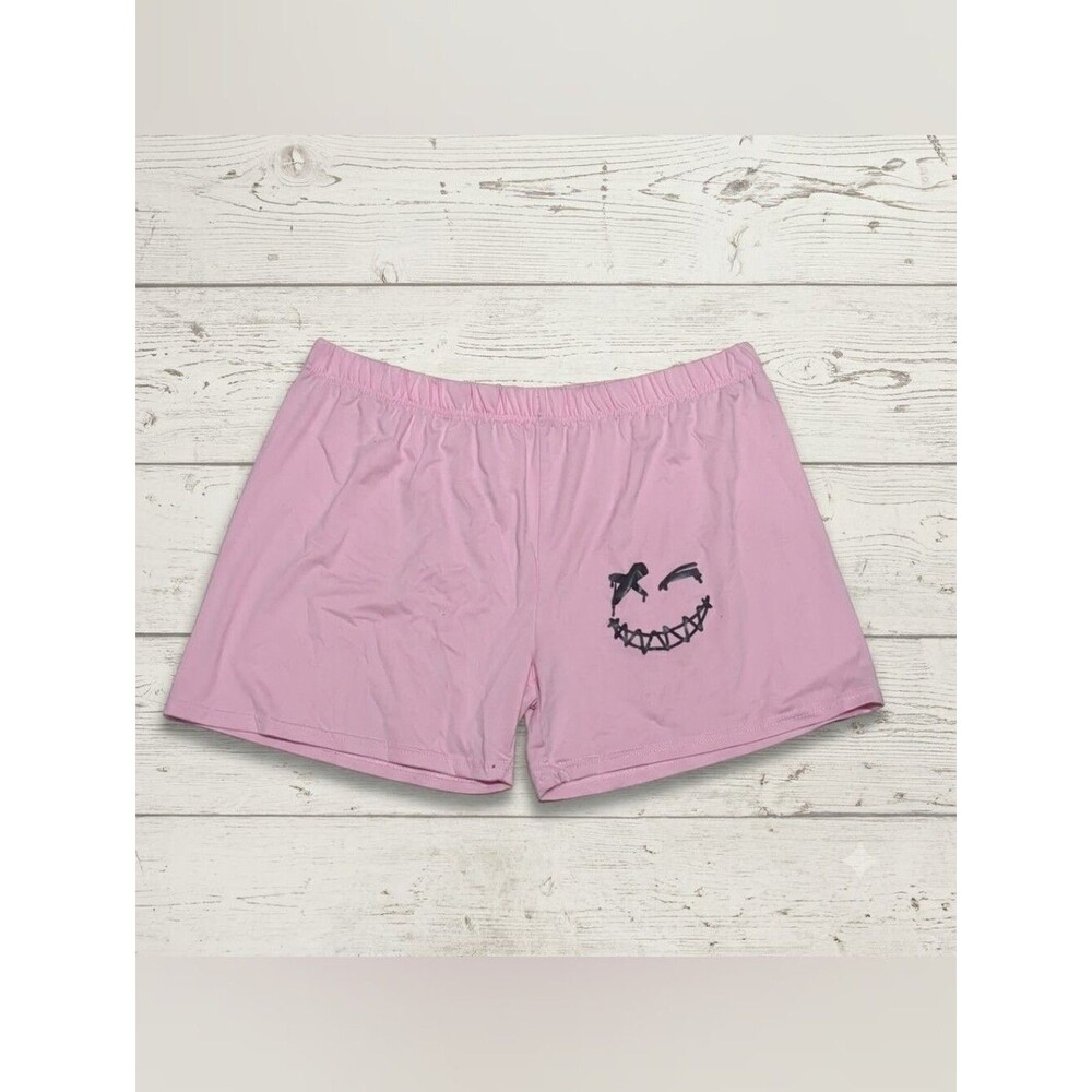 Unbranded Pink Elastic Waist Pull On Bike Shorts Women's Plus Size 4x Fits Small
